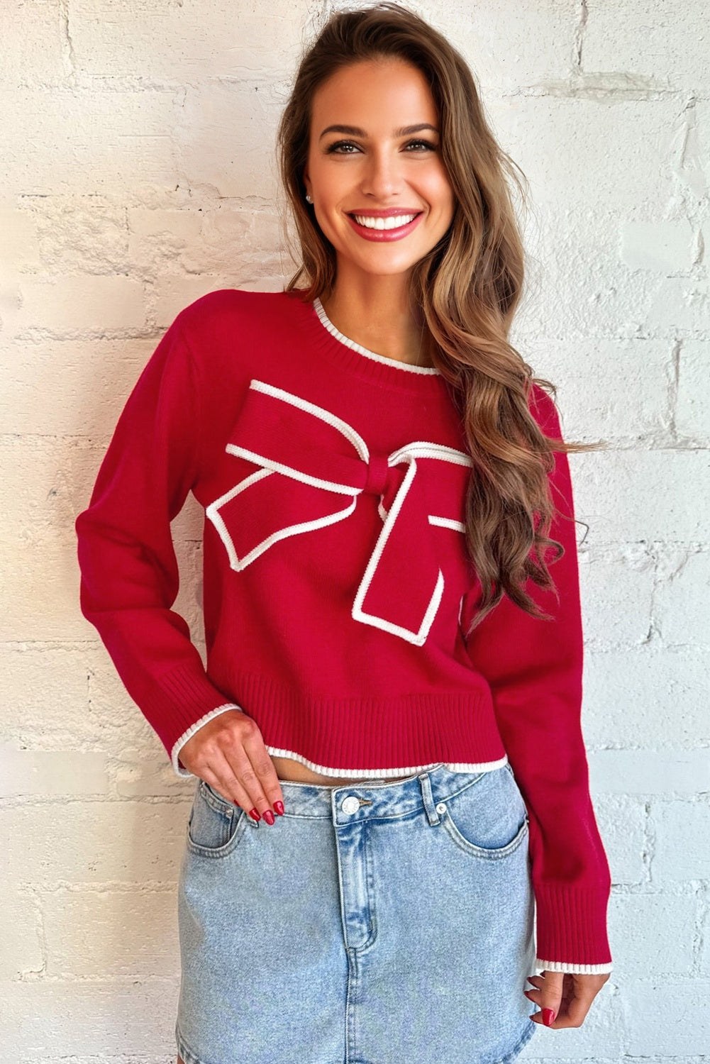 Big Bow Holiday Sweater