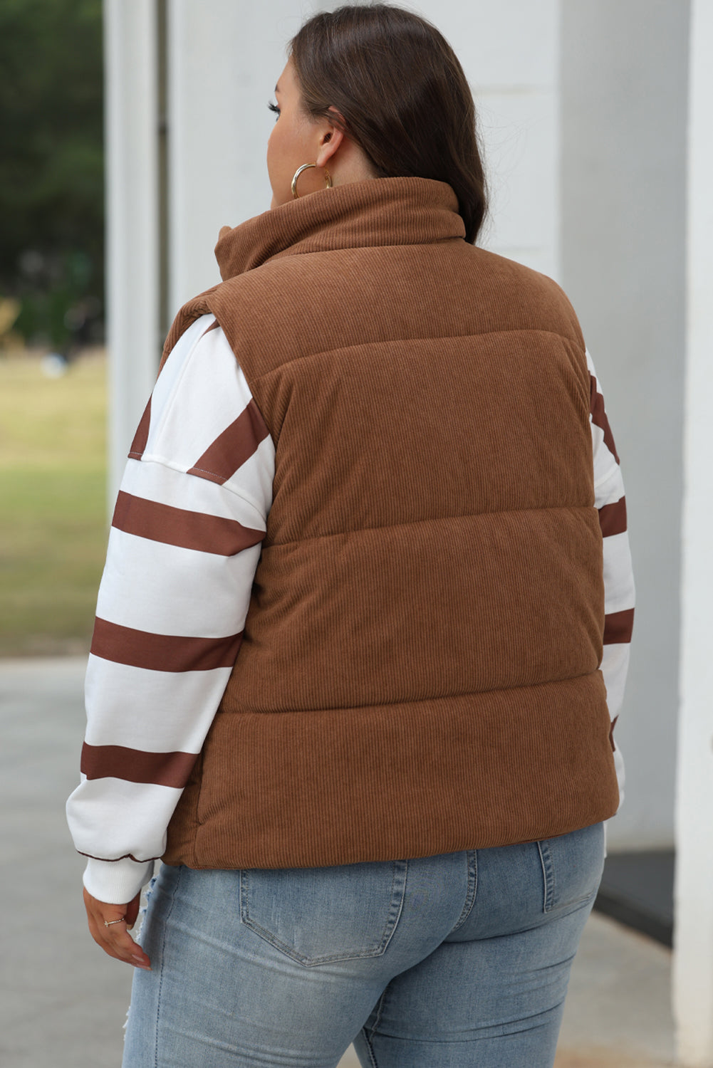 Cord Puffer Vest