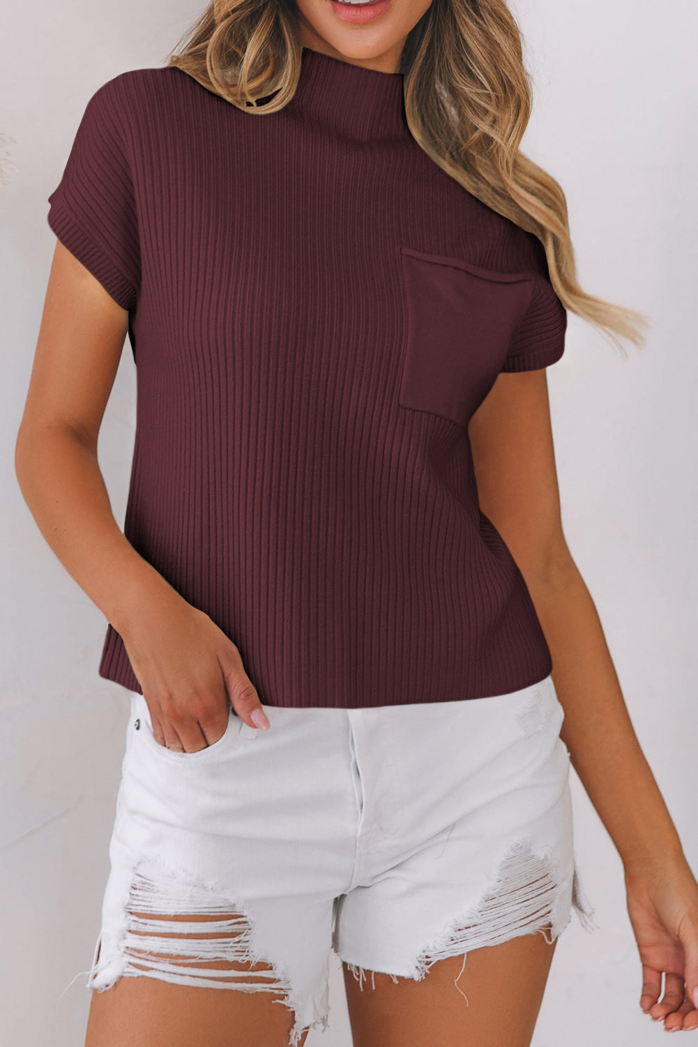 Ribbed Ease Knit Top