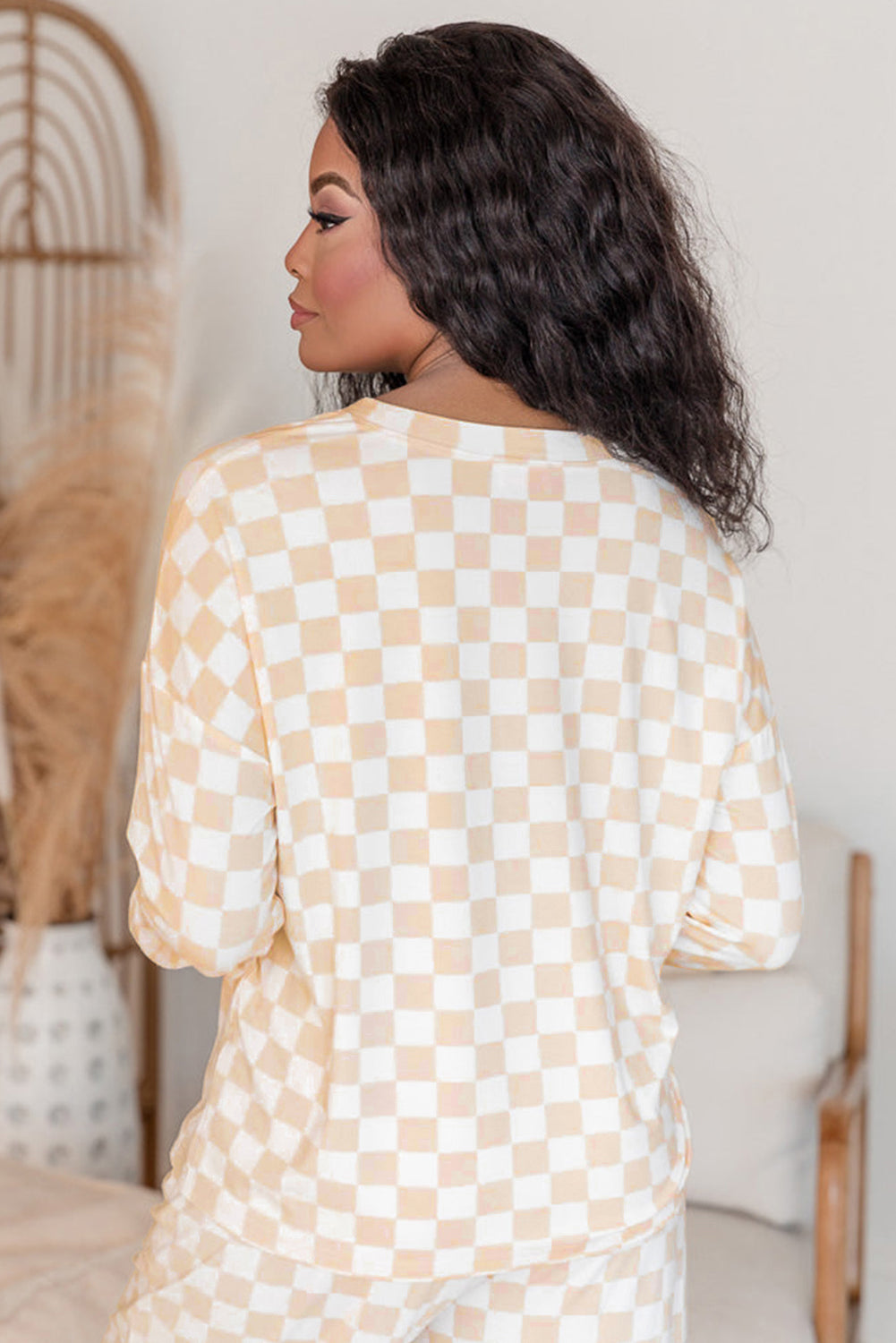Checkered Print PJ Set