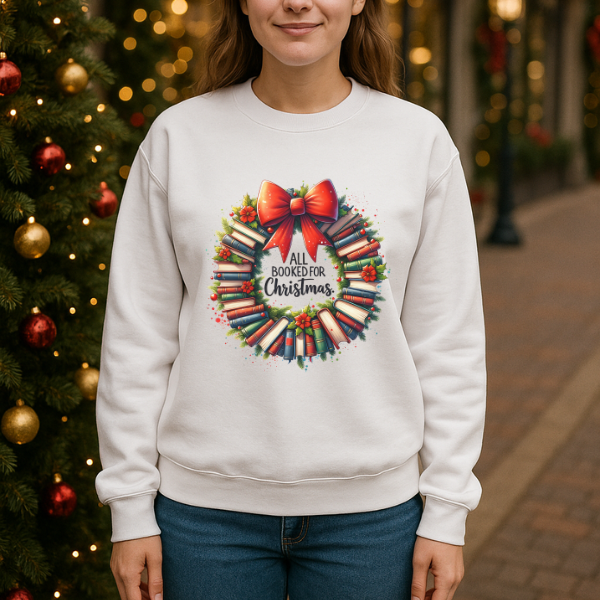 All Booked for Christmas Sweatshirt