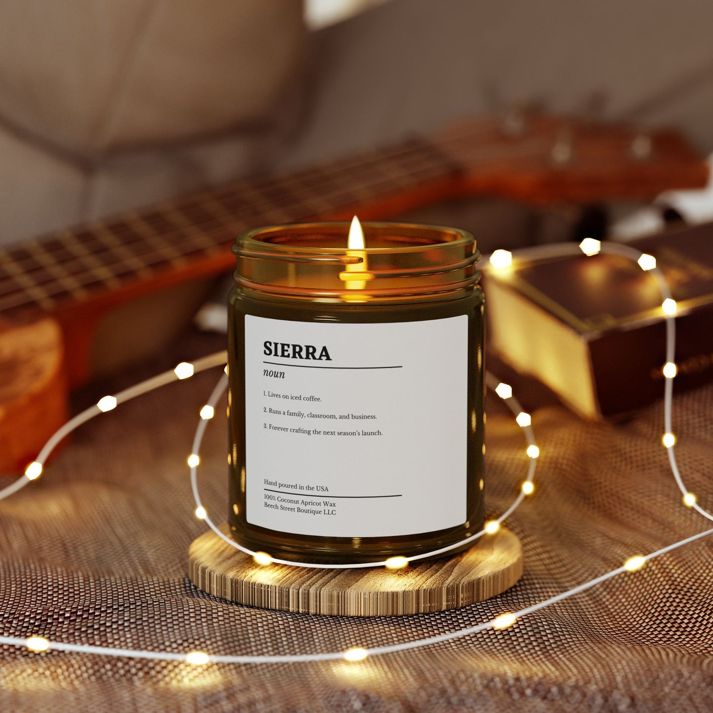 Personalized Name Definition Candle