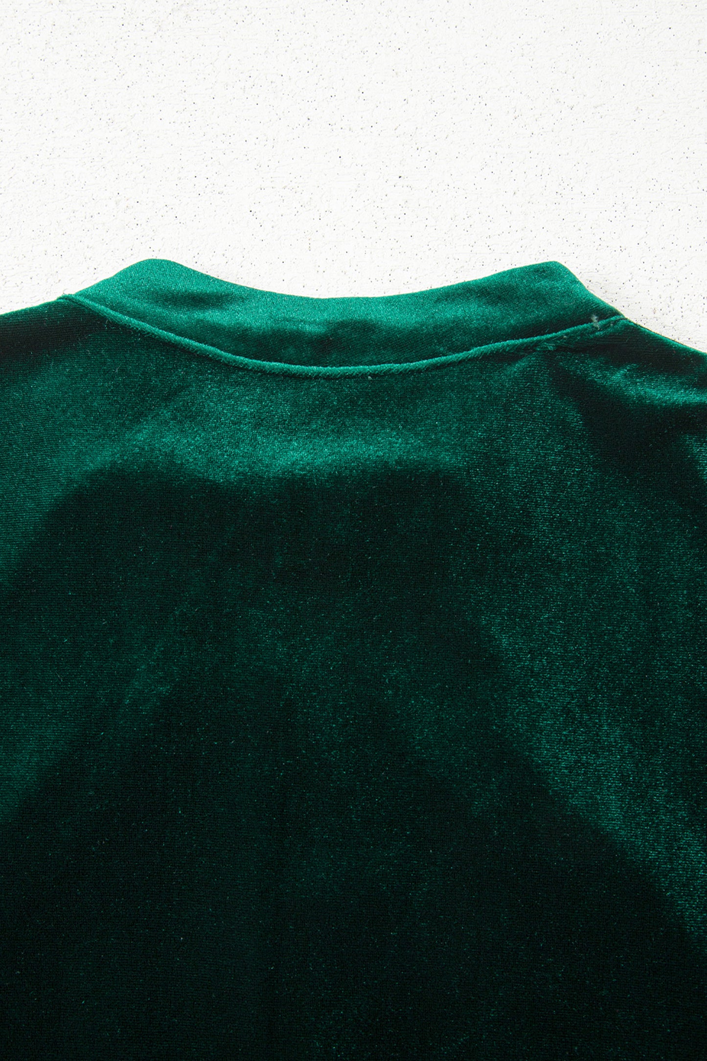 Emerald Allure Velvet Blouse