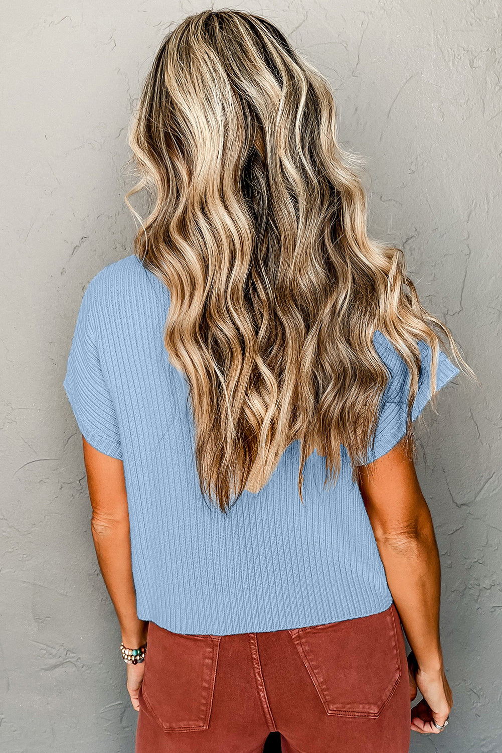 Ribbed Ease Knit Top