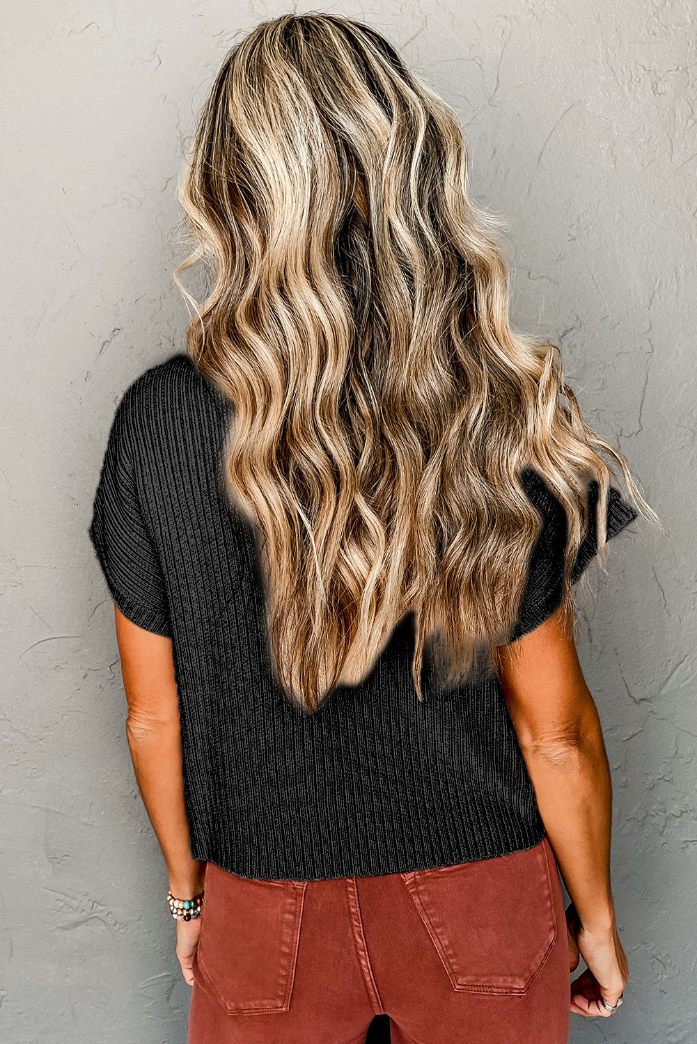 Ribbed Ease Knit Top