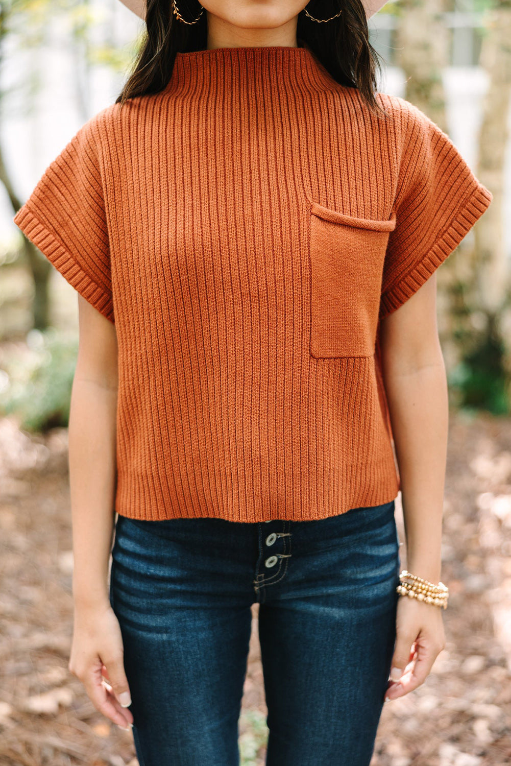 Ribbed Ease Knit Top