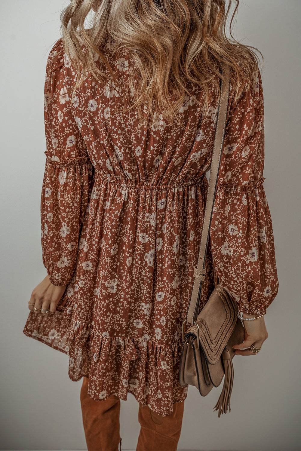 Boho Bloom Mini Dress
