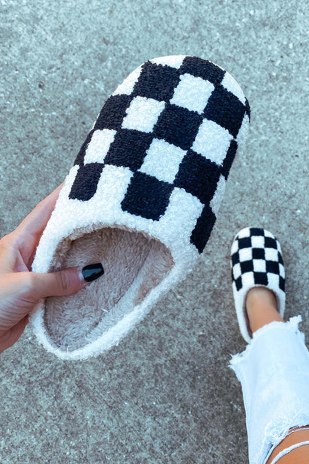 Checkered Slippers