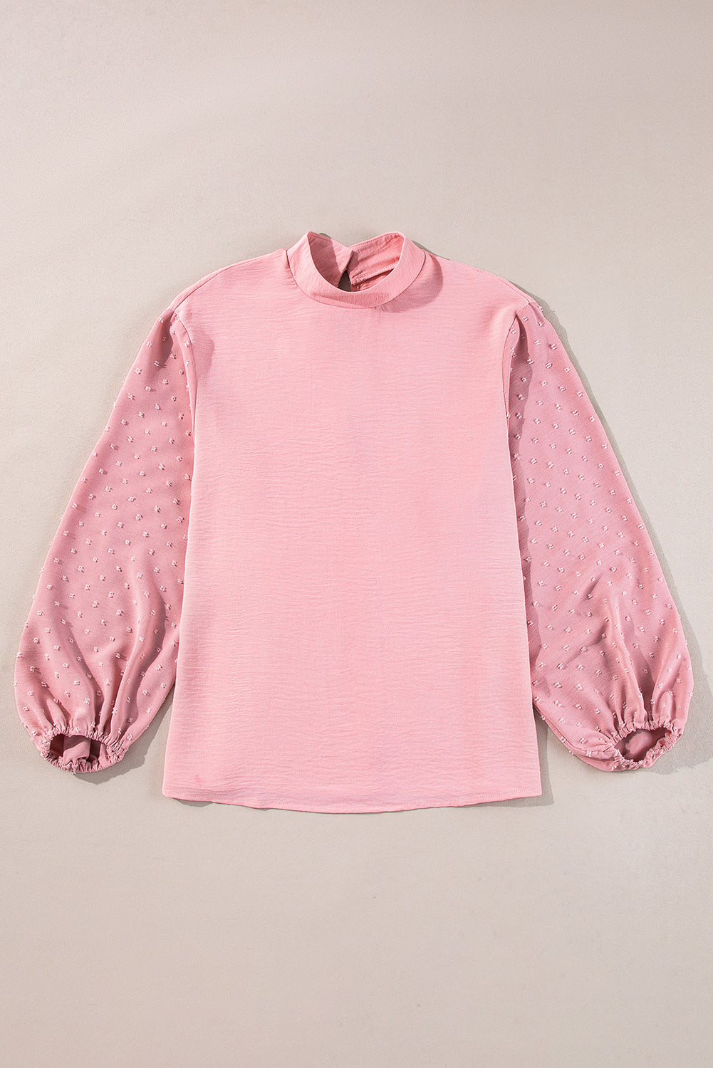 Whispered Dots Long Sleeve Blouse