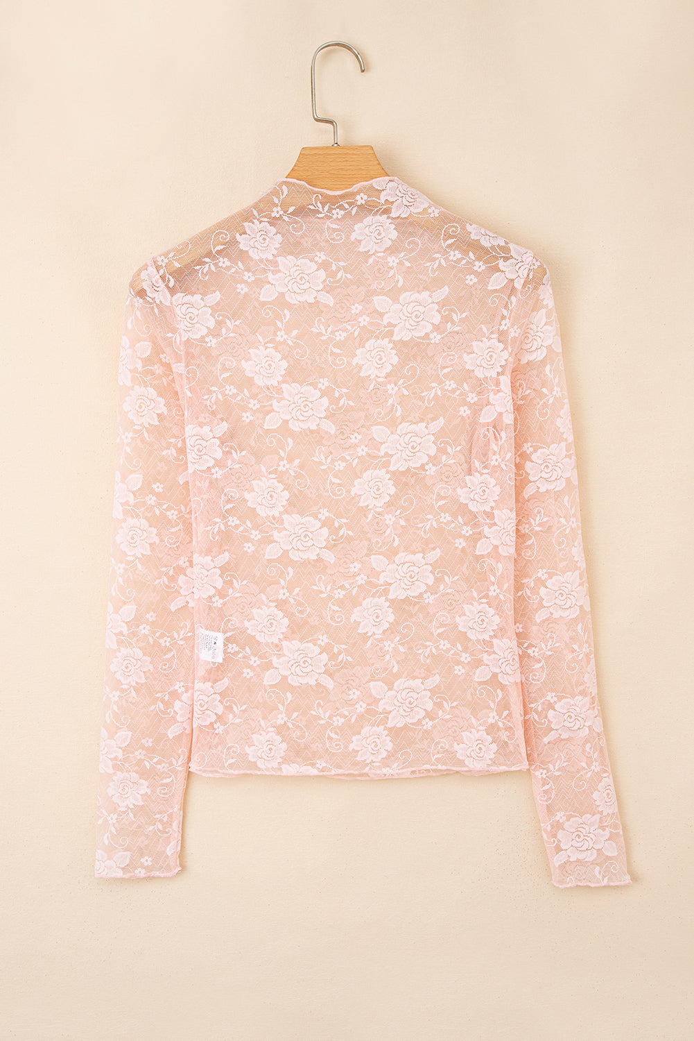 Sheer Floral Long Sleeve Top