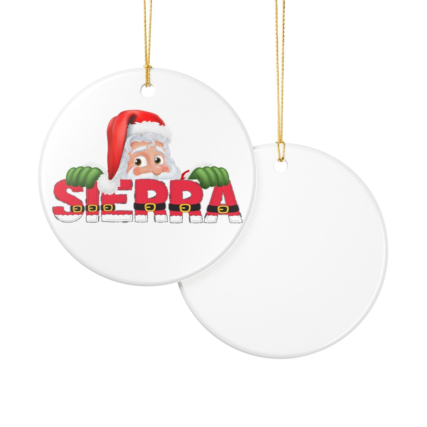Santa Name Christmas Ornament