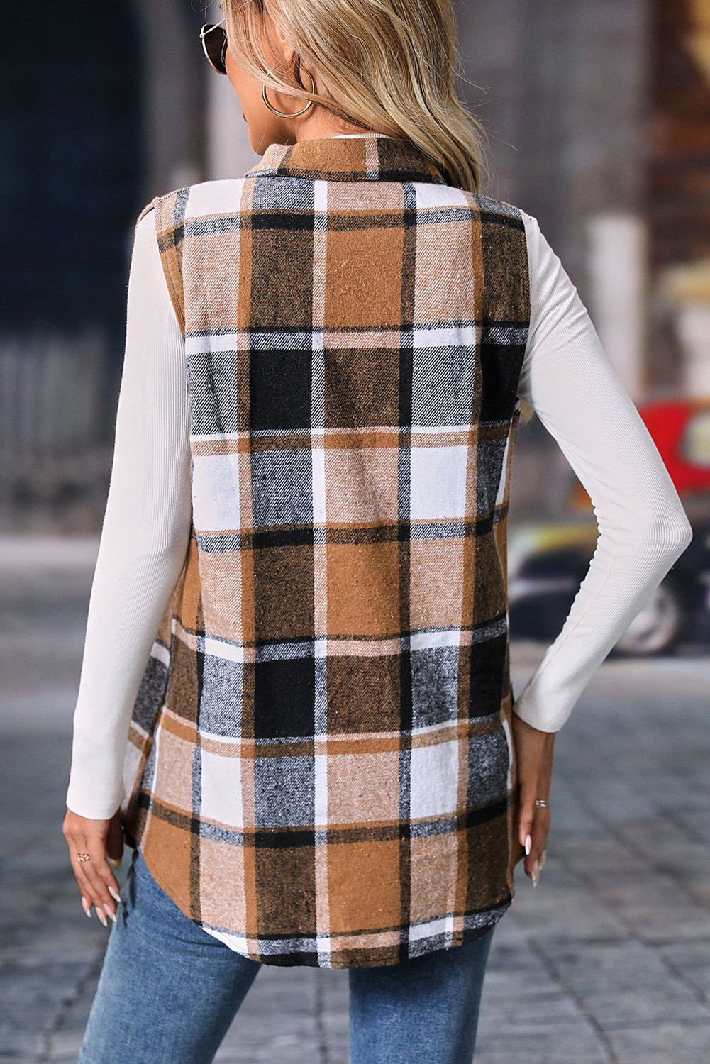 Retro Plaid Vest