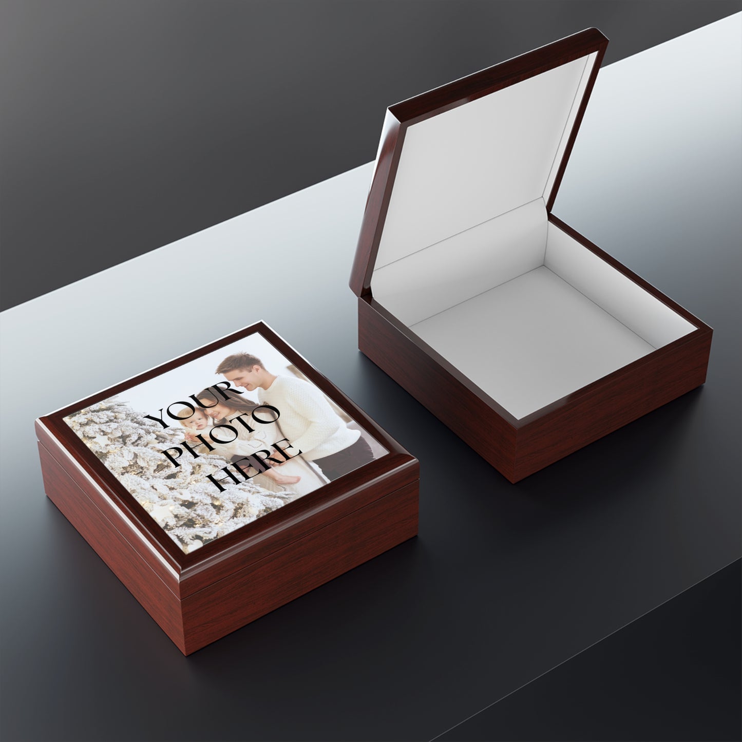Personalized Photo Keepsake Jewelry Box
