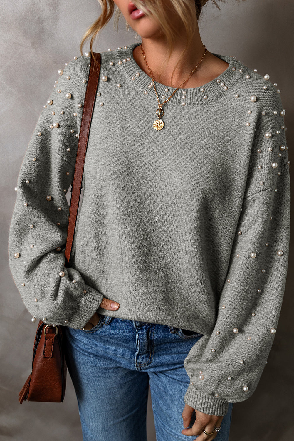 Emerald Pearl Charm Sweater
