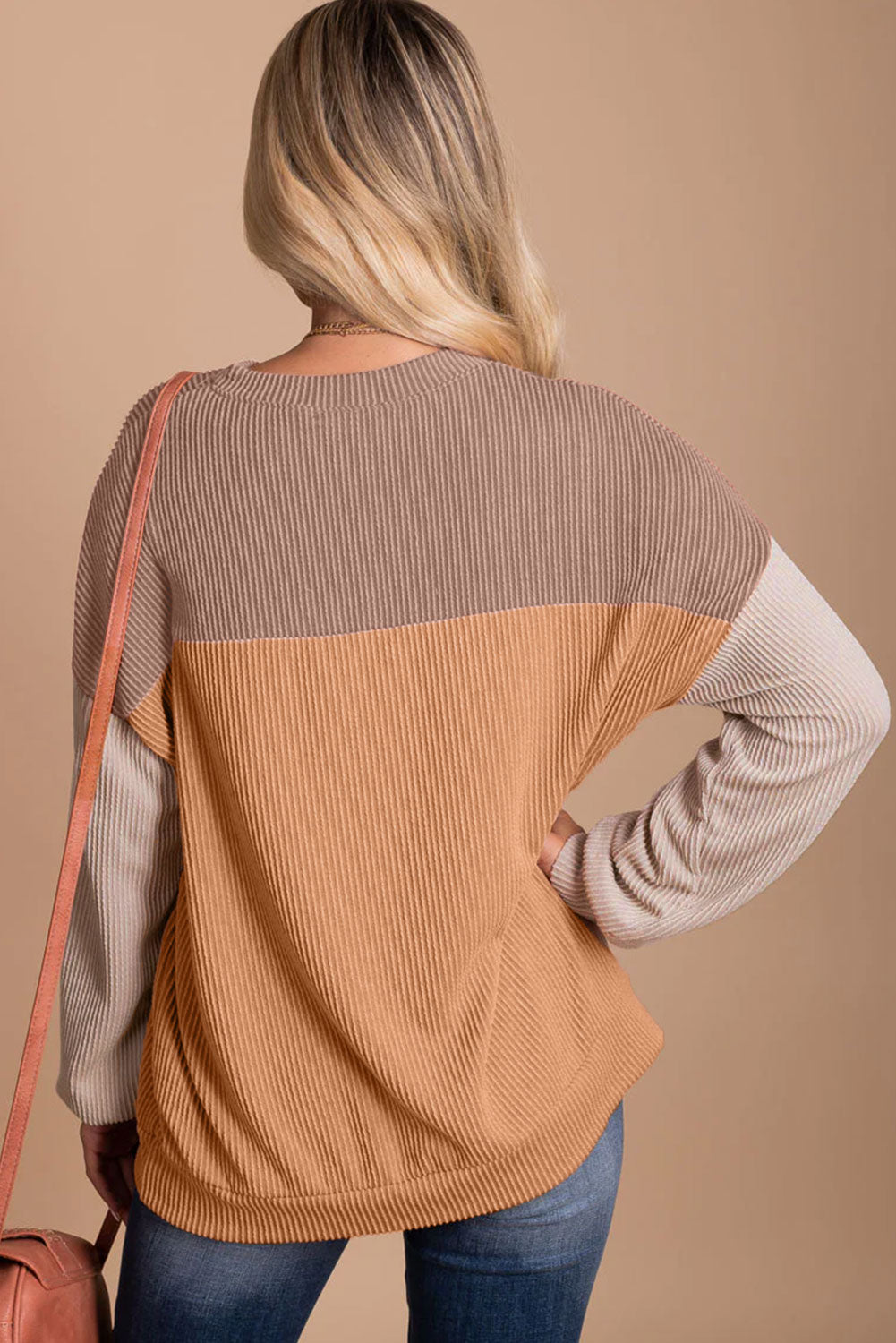 Harvest Blocks Long Sleeve Top