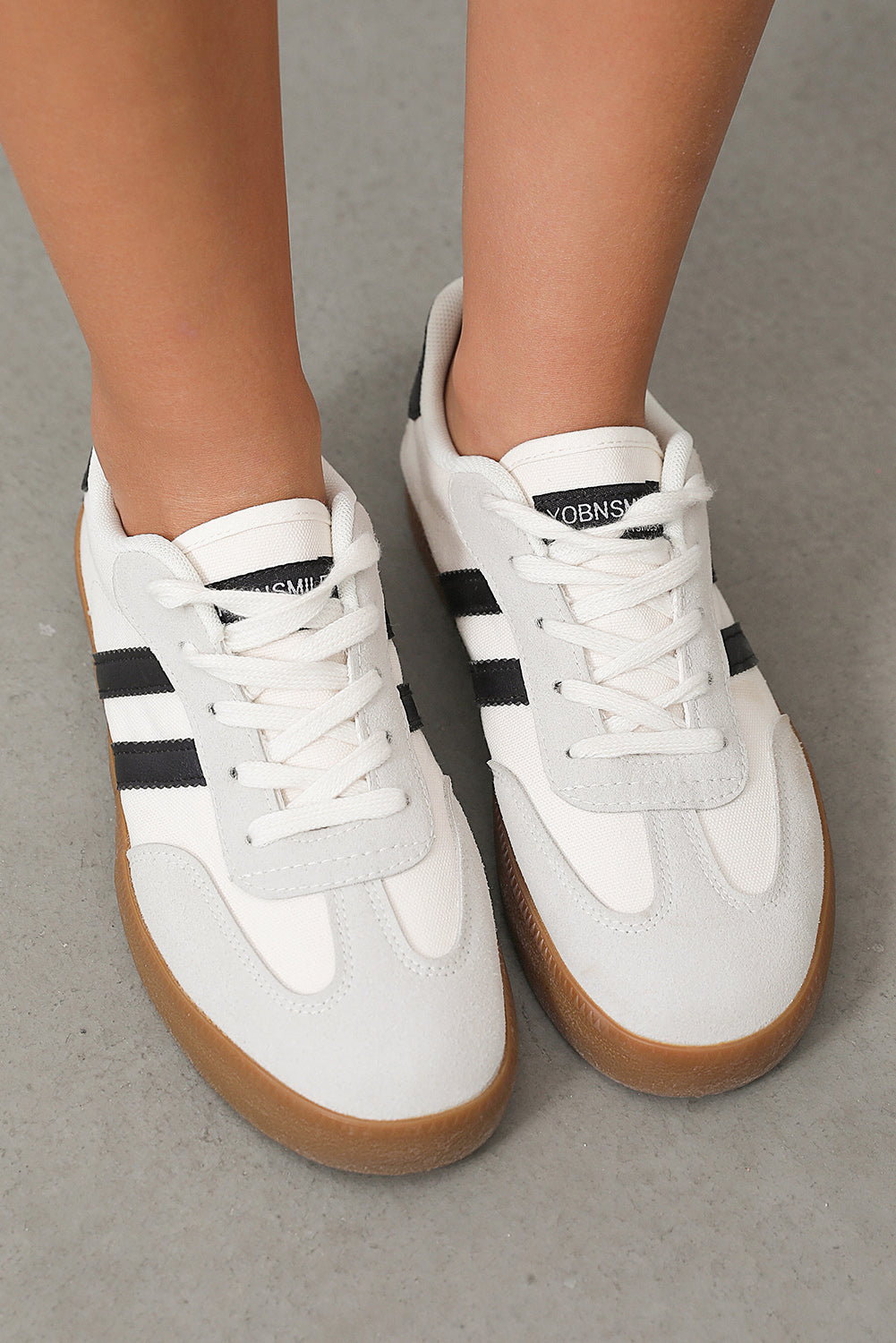Lace-Up Flat Sneakers