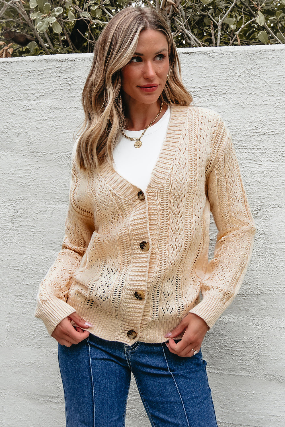 Honeycomb Breeze Knit Cardigan