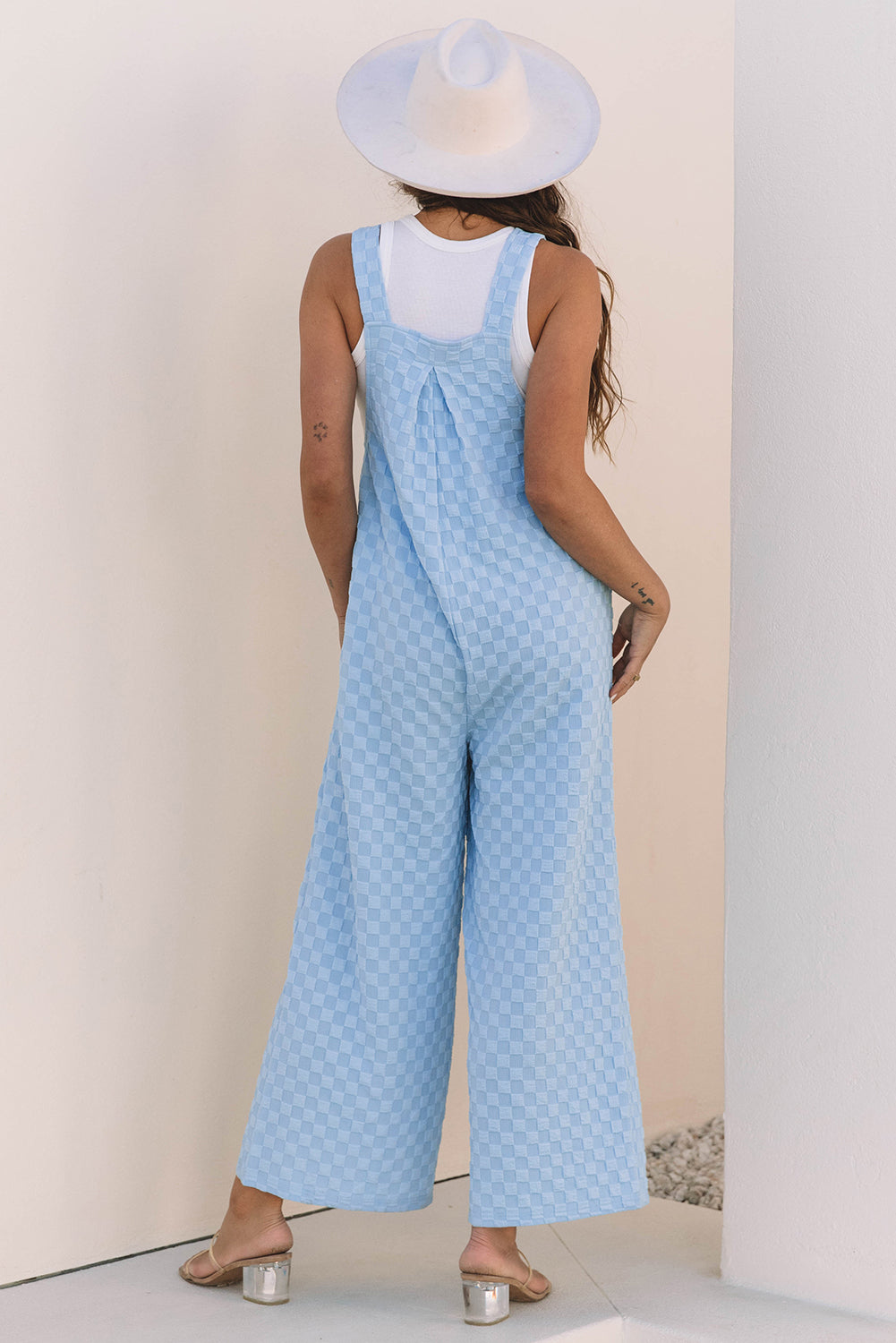 Cottage Check Overalls