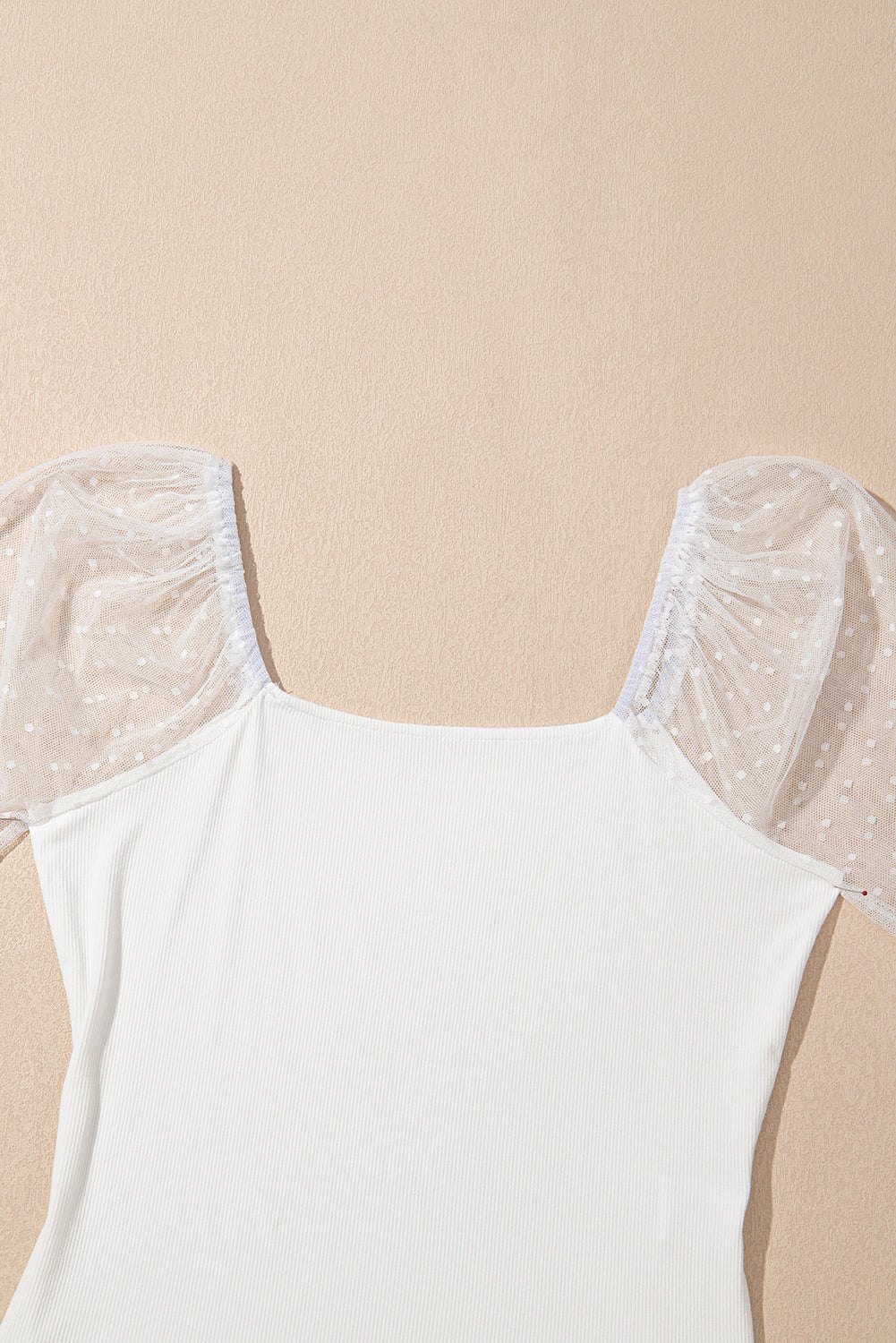 Dreamy Swiss Dot Mesh Top