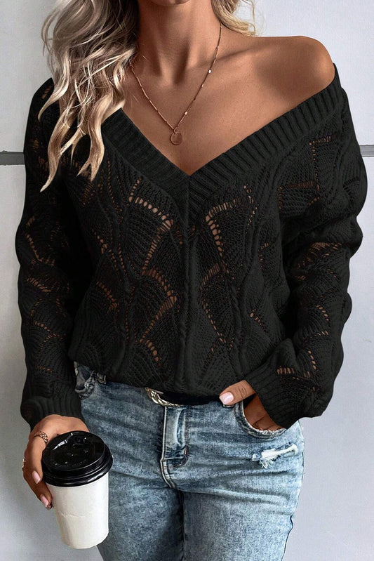 Midnight Allure Knit Sweater