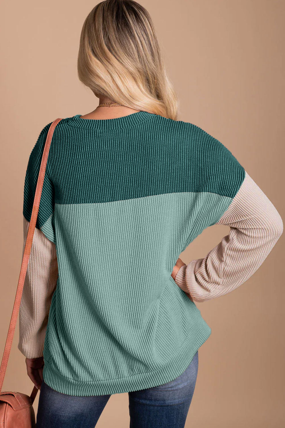 Harvest Blocks Long Sleeve Top