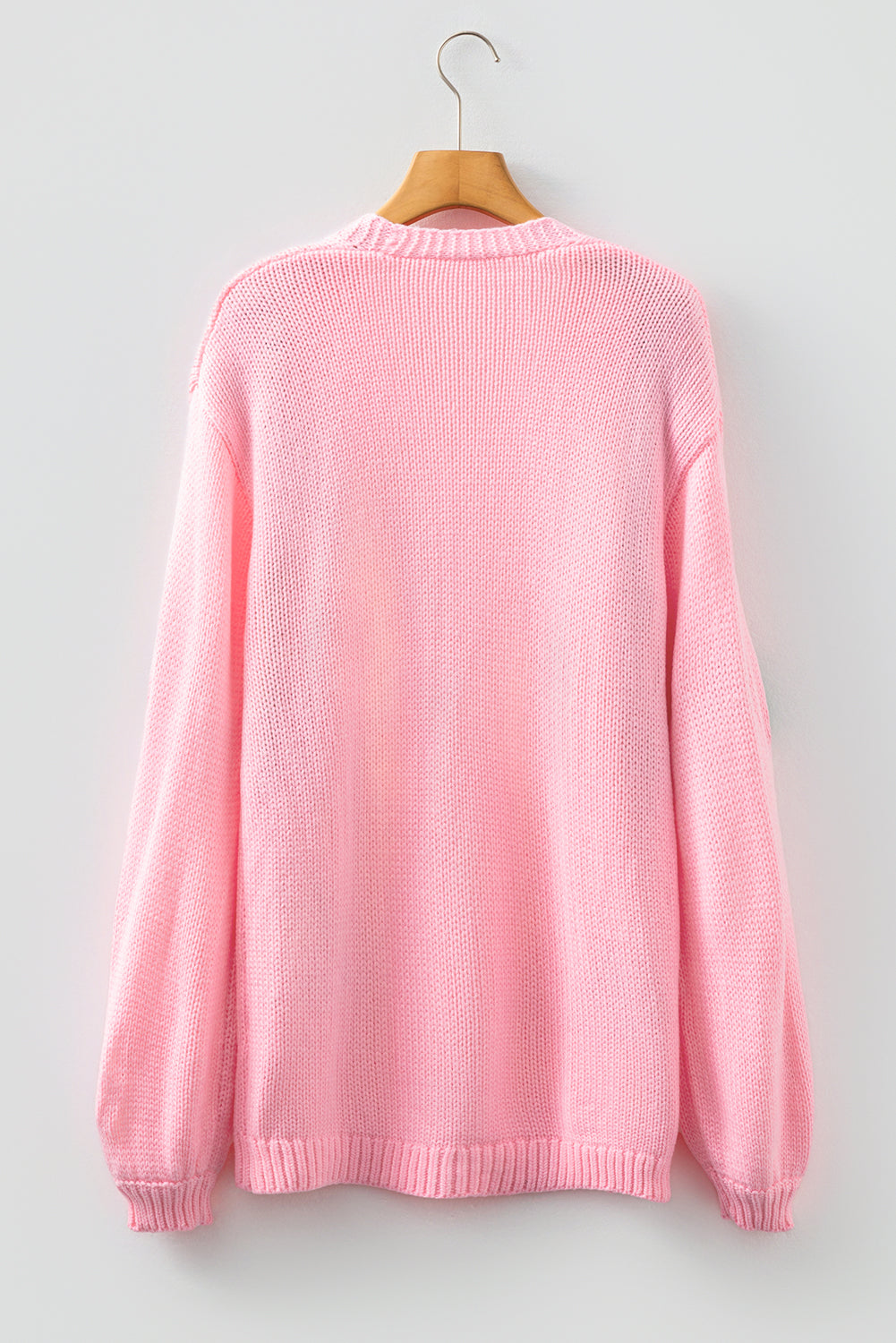 Pink Pine Holiday Cardigan