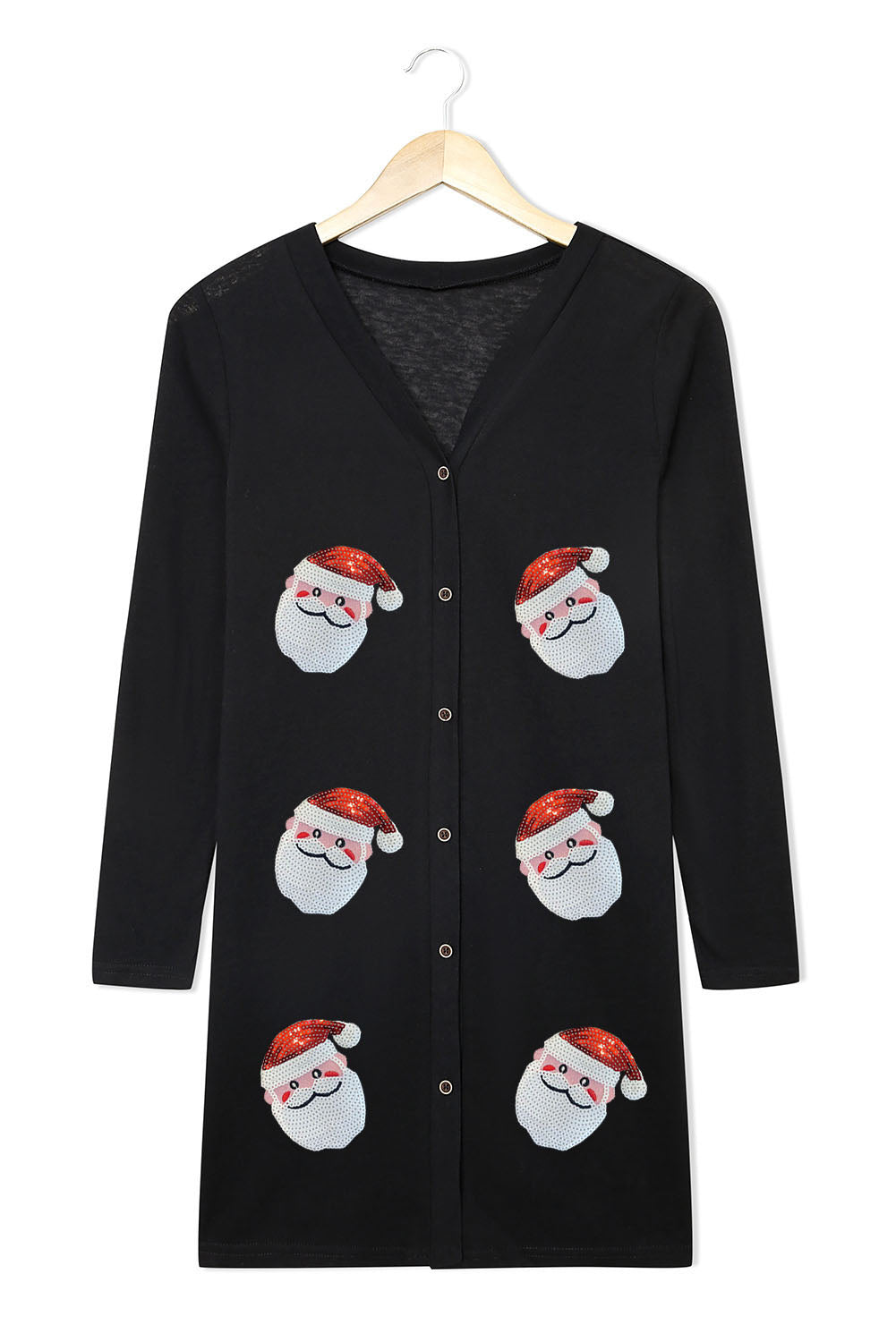 Sparkle Santa Button Cardigan