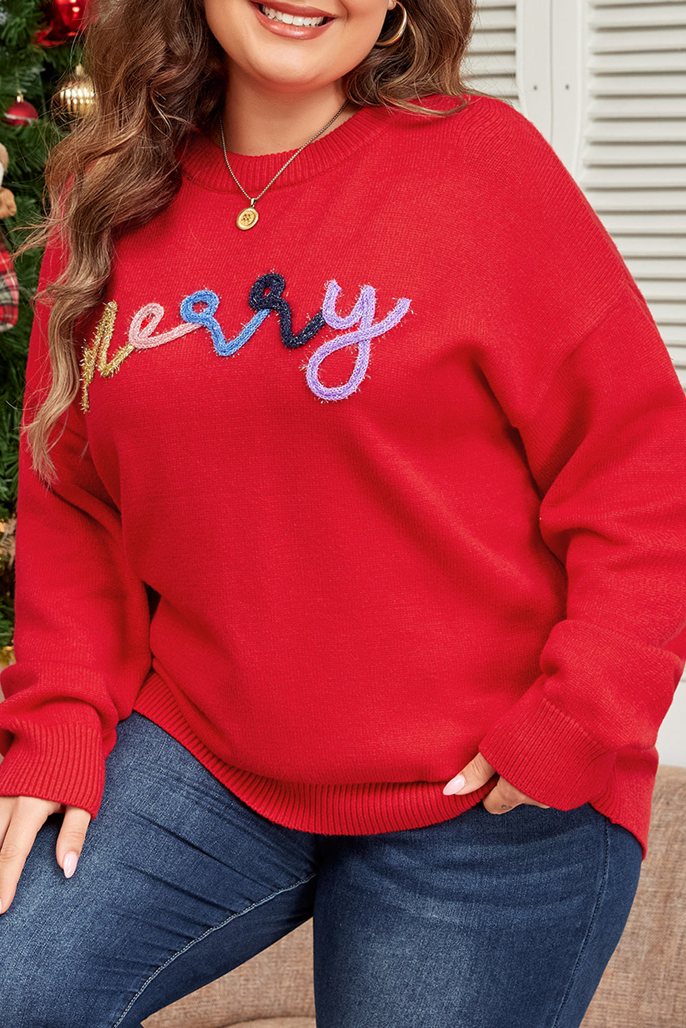 Merry & Bright Plus Sweater
