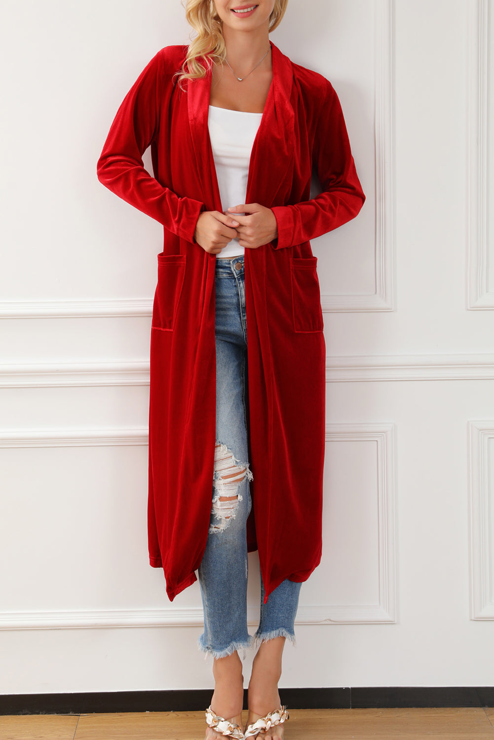 Velvet Nights Longline Cardigan