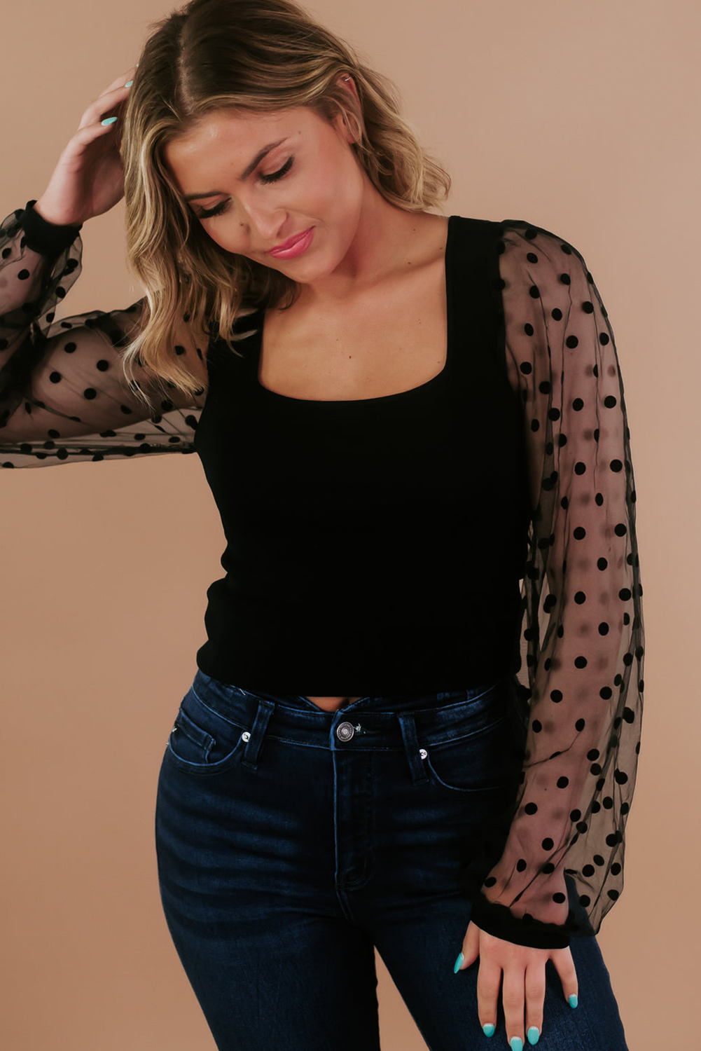 Midnight Whispers Long Sleeve Top