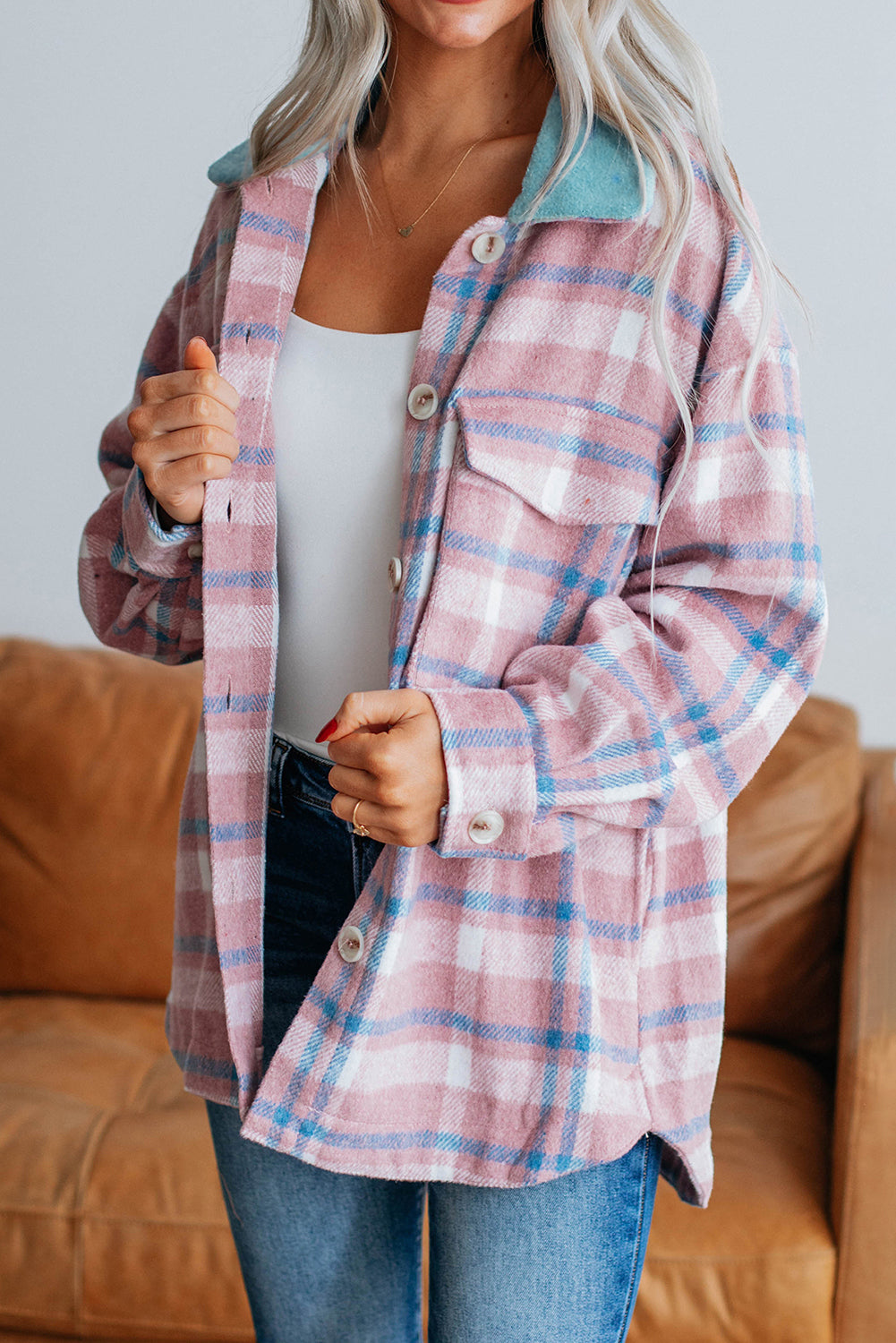 Rose Check Jacket