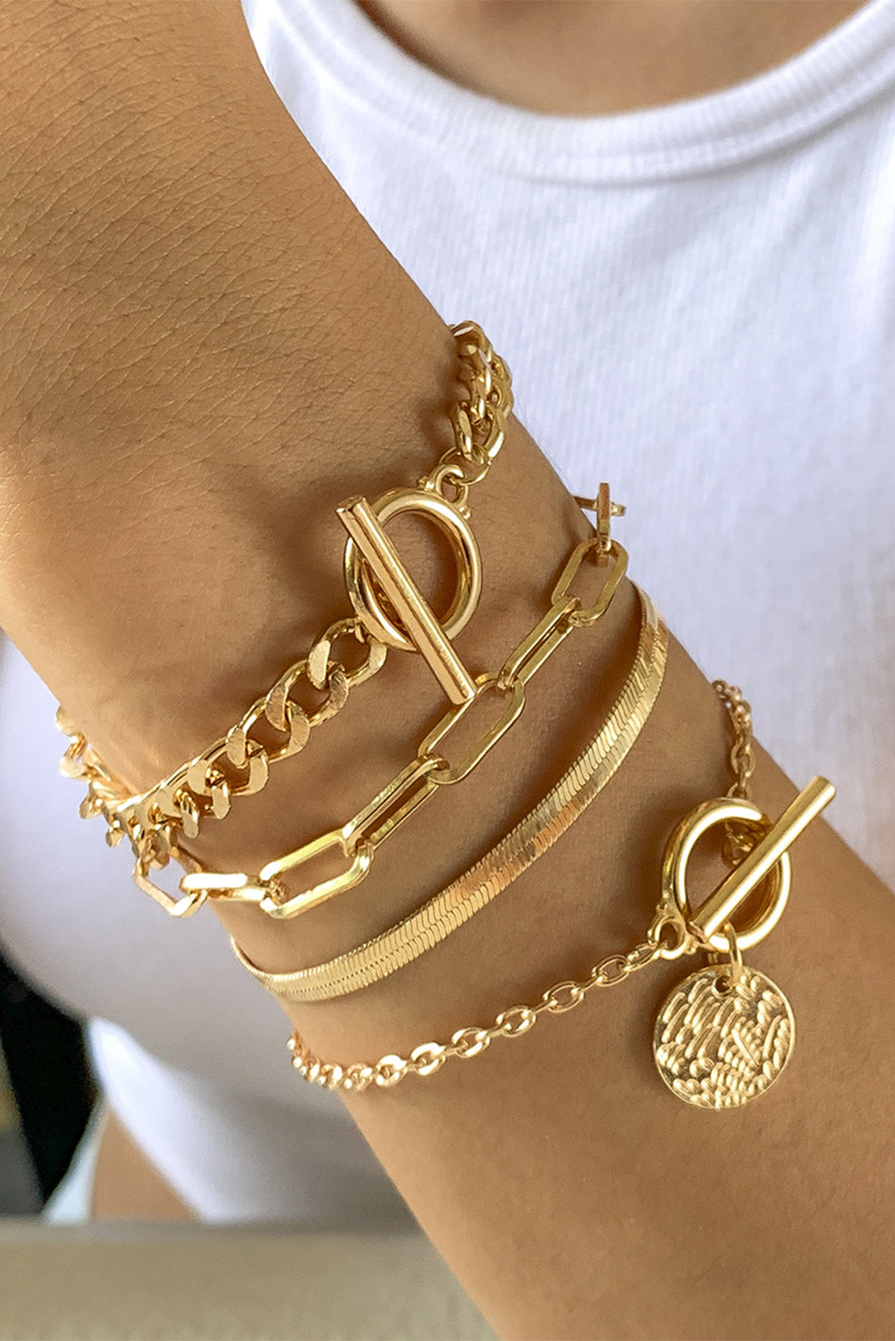 Rhinestone Bracelet Set