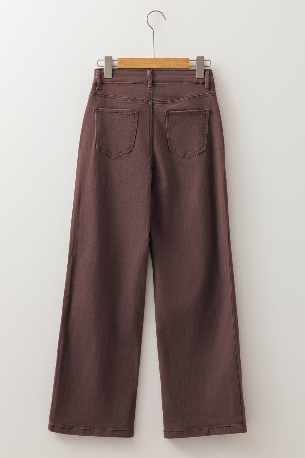 Bordeaux High Waist Wide Leg Jeans