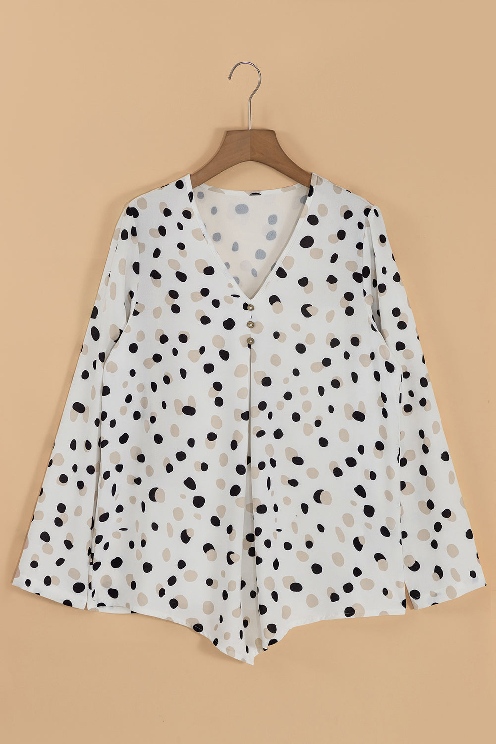 Playful Dots Long Sleeve Blouse