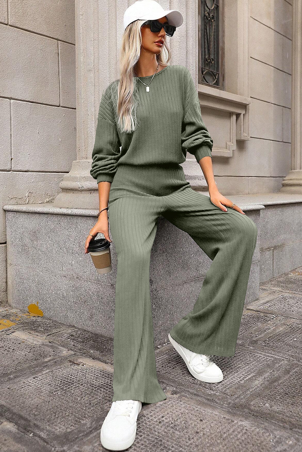 City Luxe Ribbed Jumpsuit