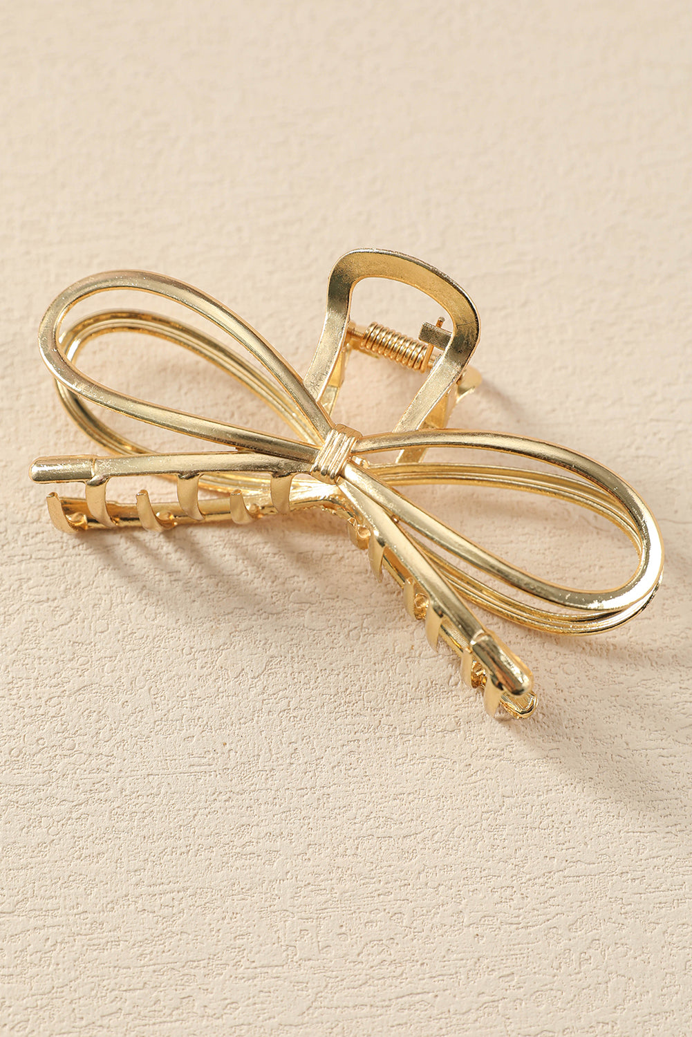 Golden Grace Bow Claw Clip