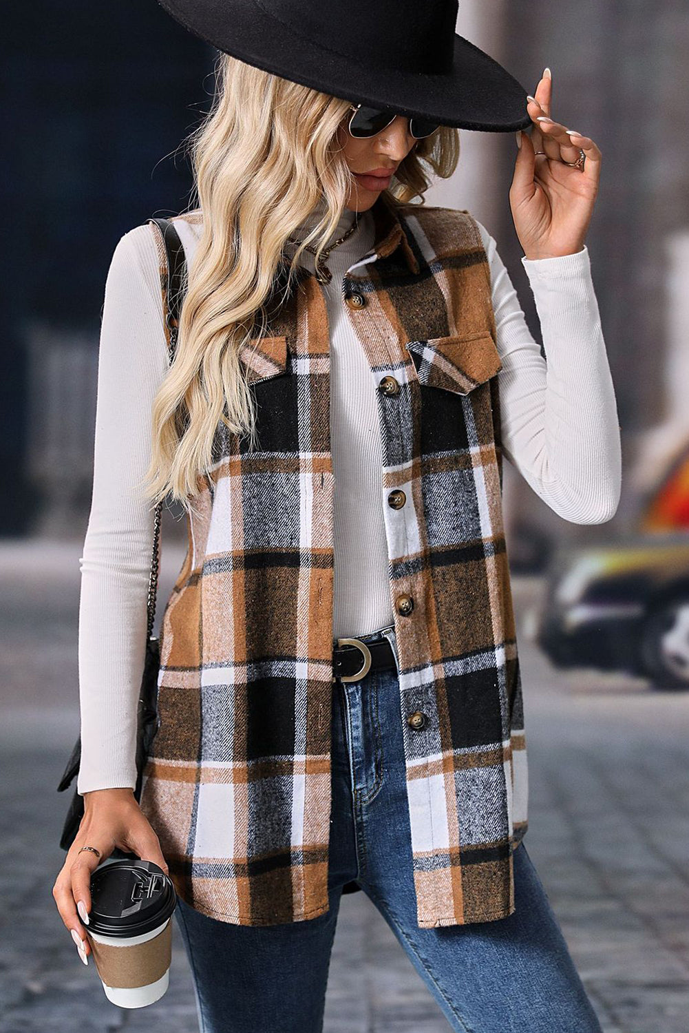 Retro Plaid Vest