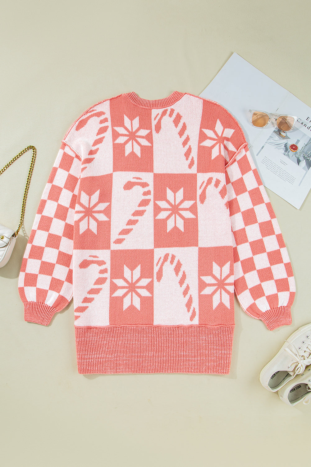 Candy Cane Cozy Sweater