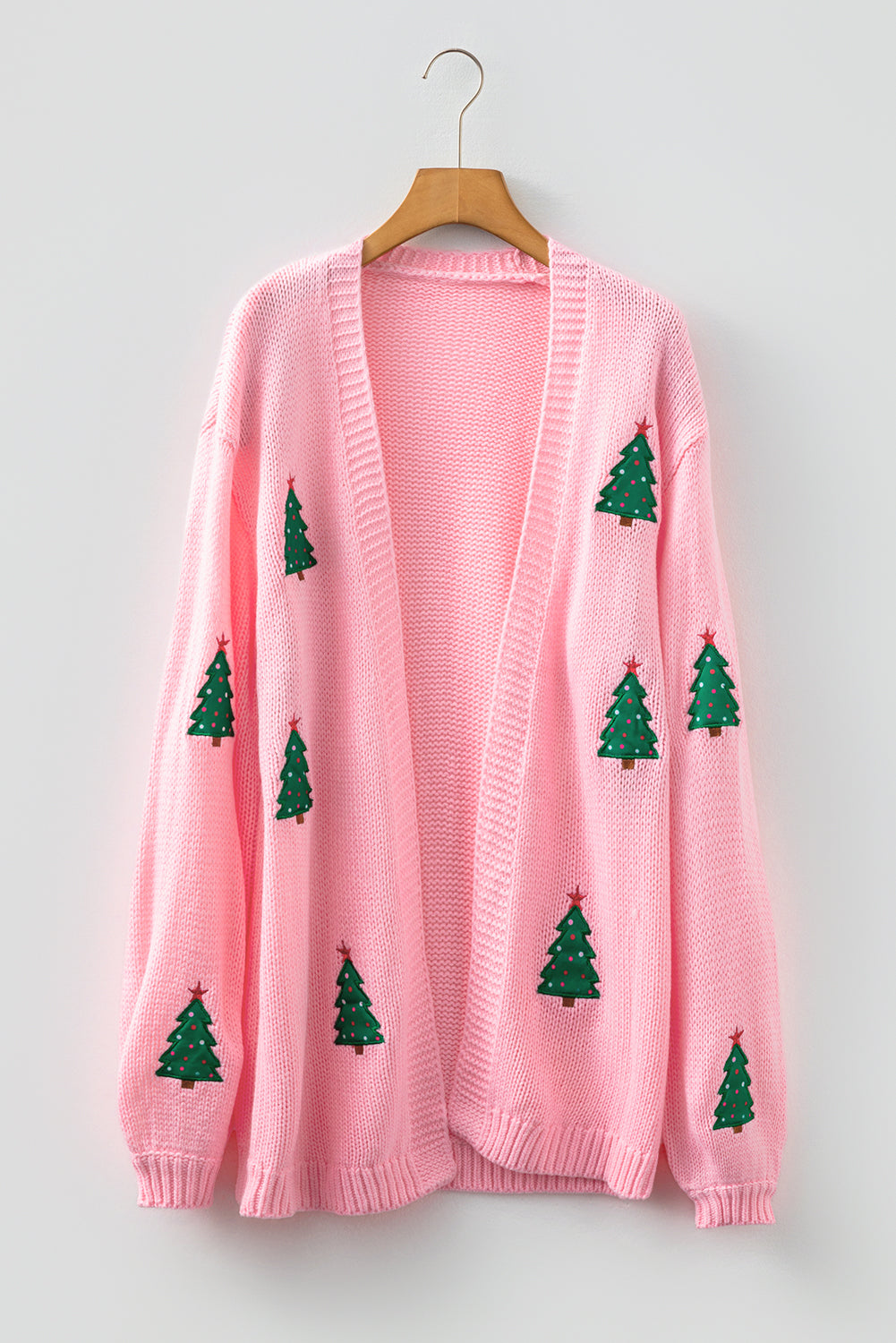 Pink Pine Holiday Cardigan