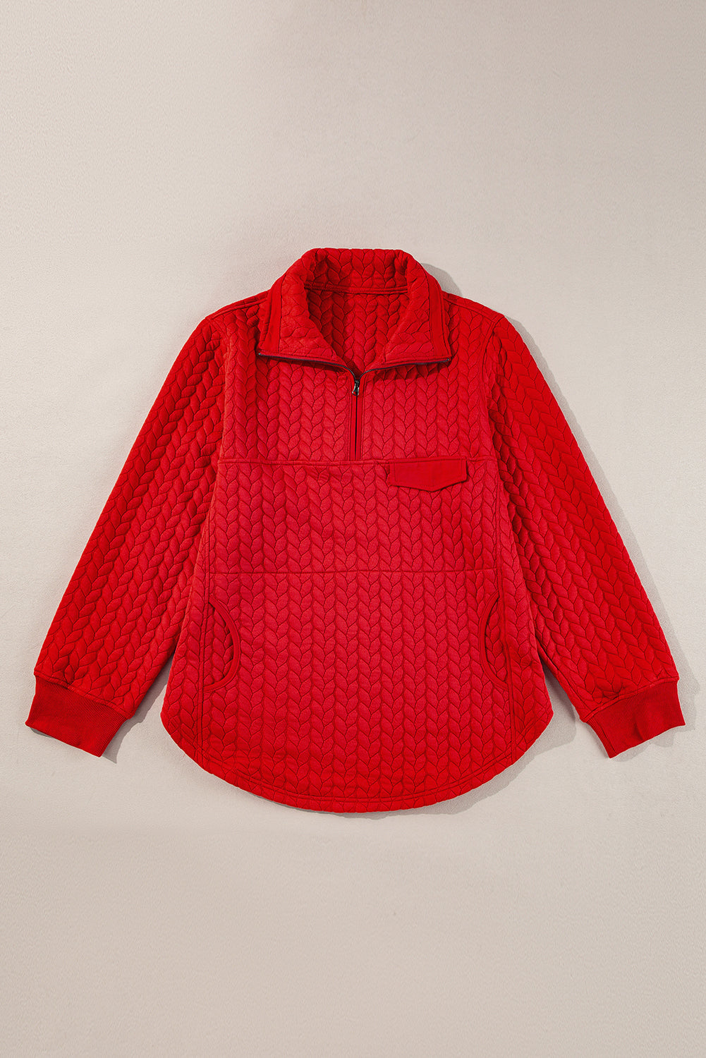 Holly Cable Quarter-Zip Pullover