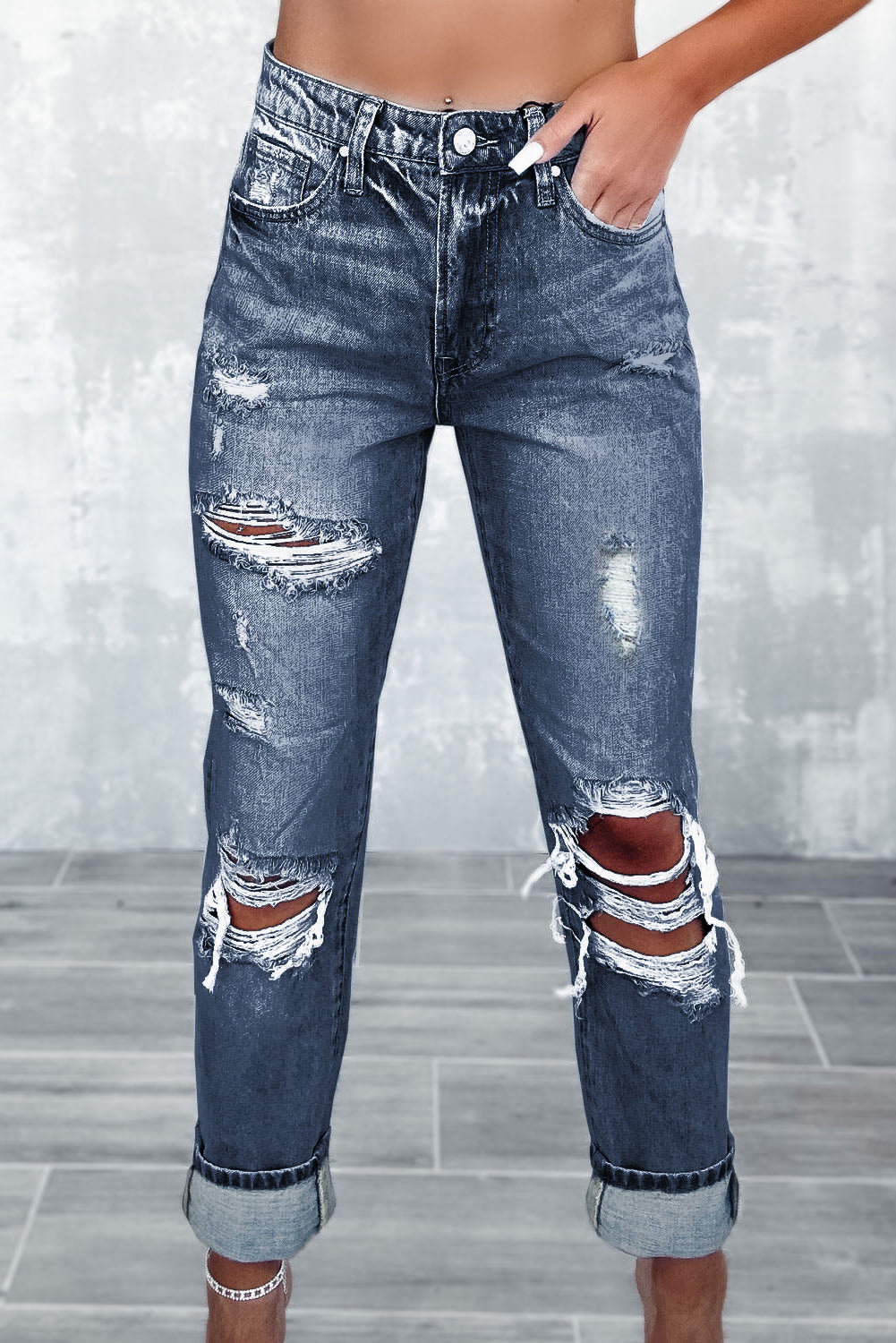 Skyline Fray Jeans