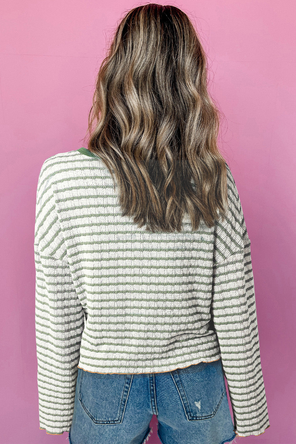 Cottage Striped Long Sleeve Top
