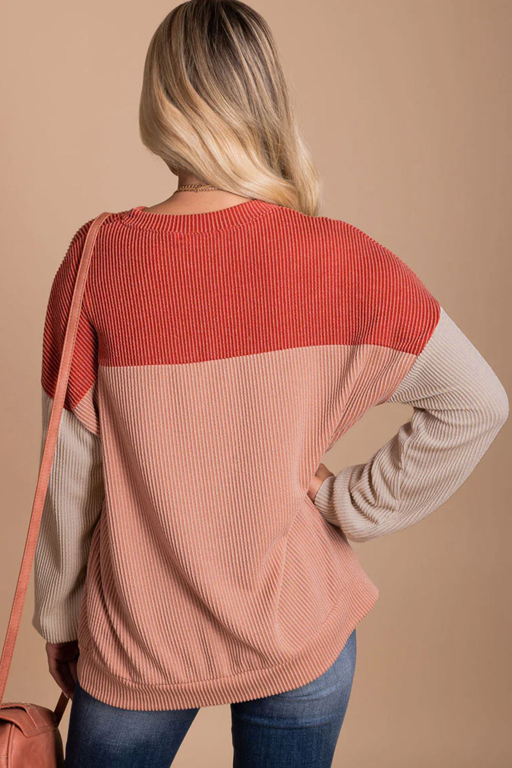 Harvest Blocks Long Sleeve Top