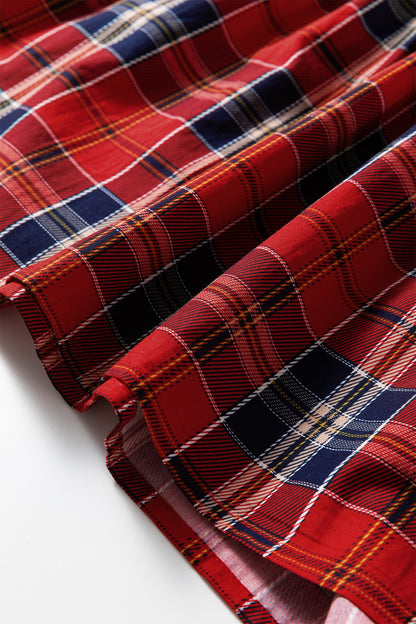 Holly Plaid Tiered Dress