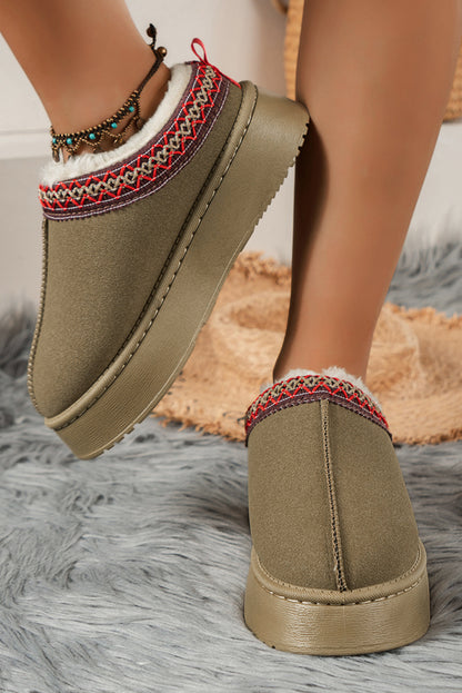 Suede Plush Boots