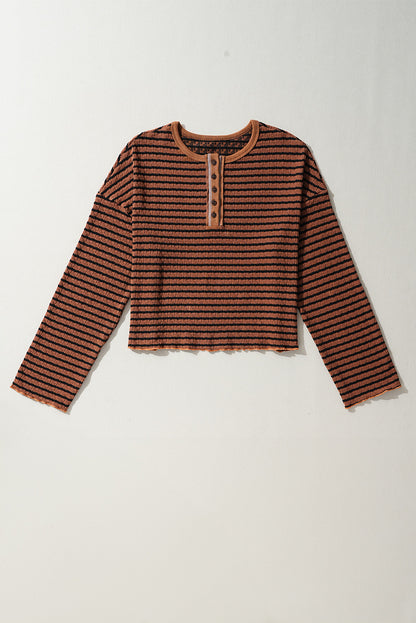 Cottage Striped Long Sleeve Top