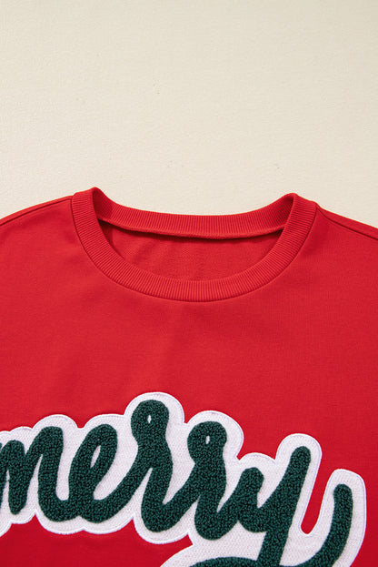 Merry Script Holiday Sweatshirt