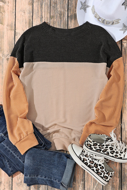 Harvest Blocks Long Sleeve Top