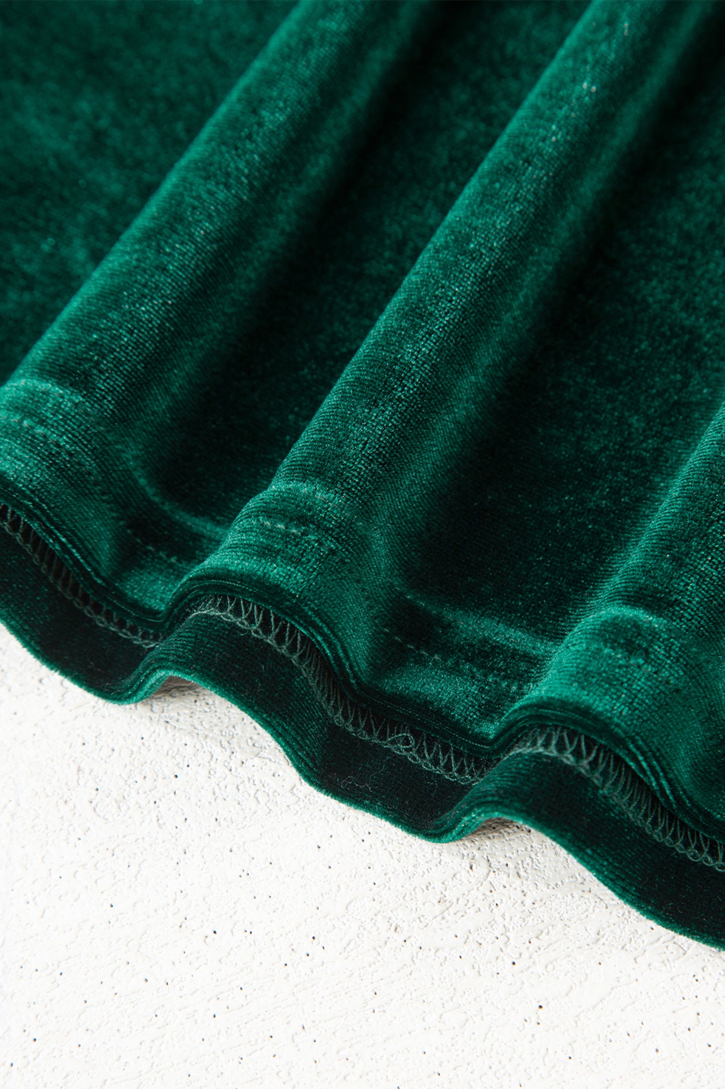 Emerald Allure Velvet Blouse