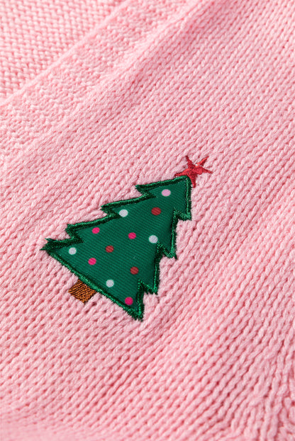 Pink Pine Holiday Cardigan